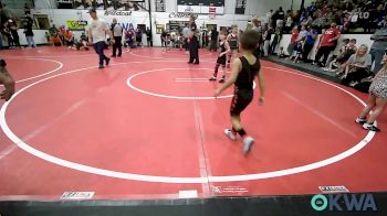 43 lbs Quarterfinal - Jack Crain, Skiatook Youth Wrestling 2022-23 vs Hadley-Glen Smith, Tahlequah Wrestling Club