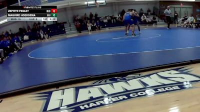 165 lbs Round 1 (8 Team) - Zephyr Fegley, Muskegon Community College vs Maguire Hoeksema, Harper College