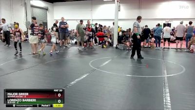 52 lbs Round 2 (6 Team) - Lorenzo Barbieri, Buxton vs Major Greer, Quaker Nation