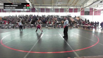 126 lbs Final - Kamila Vizcinesk, Arlington vs Madeline Ngo, Newton North