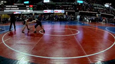 98 lbs Cons. Round 4 - Asher Wersal, Glasgow Wrestling Club vs Rhett Guenzler, Choteau Wrestling
