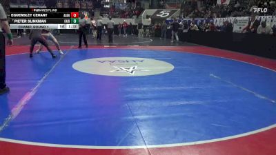 7A 215 lbs Champ. Round 1 - Pieter Slinkman, Fairhope vs Eguensley Cerant, Albertville