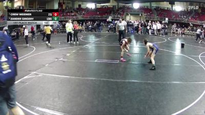 75 lbs 1st Place Match - Crew Weidner, 2TG vs Zander Gingery, Lincoln Squires Wrestling Club