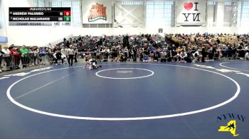 70 lbs Champ. Round 1 - Nicholas Maliarakis, Club Not Listed vs Andrew Palumbo, VHW Club