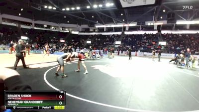 150 lbs Cons. Round 6 - Nehemiah Grandorff, Peninsula vs Braden Shook, South Kitsap