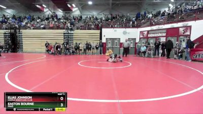 71 lbs Semifinal - Easton Bourne, PAWS vs Elias Johnson, Castle Wrestling Club