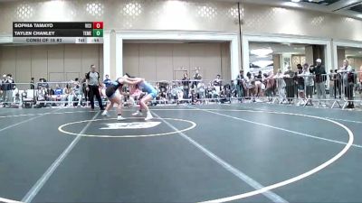 123 lbs Consi Of 16 #2 - Sophia Tamayo, Vici WC vs Taylen Chanley, Temecula Valley HS