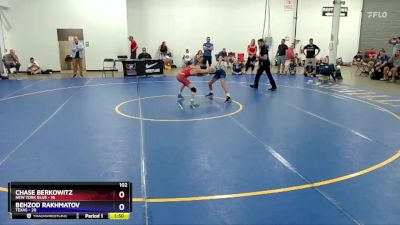 102 lbs 2nd Wrestleback (8 Team) - Chase Berkowitz, New York Blue vs Behzod Rakhmatov, Texas