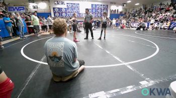 74-78 lbs Rr Rnd 3 - Temperance Vandver, Lone Grove Takedown Club vs Millie Goodgion, Chandler Takedown Club