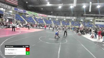 46 lbs Semifinal - Matthew Hartbeck, Pikes Peak Warriors vs Ali Hughes, Ready RP Nationals Wrestling Team