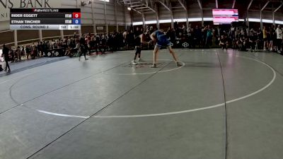 150 lbs Cons. Round 2 - Rider Eggett, Utah vs Ethan Tincher, Utah
