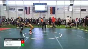 73 lbs Quarterfinal - Manny Novelli, Avalanche Wrestling vs Justin Gutierrez, Team Mayhem