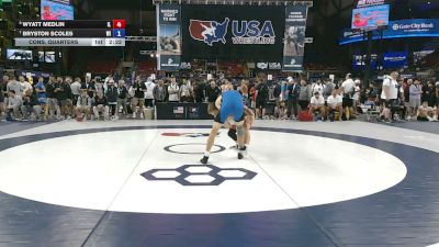 157 lbs Cons. Quarters - Wyatt Medlin, Illinois vs Bryston Scoles, Wisconsin