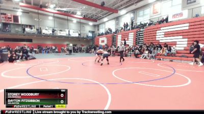 150 lbs 5th Place Match - Dayton Fitzgibbon, Arlington vs Storey Woodbury, Goldendale