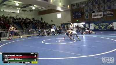 138 lbs Semifinal - Daugherty Kieran, Yucaipa vs Nathaniel Zabala, Norco