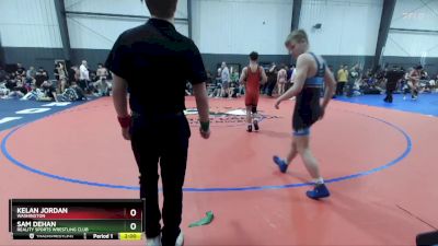 132 lbs Quarterfinal - Sam DeHan, Reality Sports Wrestling Club vs Kelan Jordan, Washington