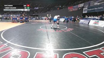 4A Boys 190 lbs Cons. Round 2 - Brent Kolkow, Hidden Valley Boys vs Tryg Zemke, Madras Boys