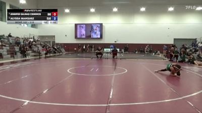 110 lbs Cons. Semi - Alyssa Marquez, East Los Angeles College vs Jennifer Salinas Cisneros, Bakersfield College