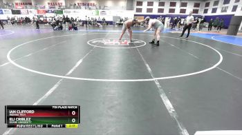 285 lbs 7th Place Match - Eli Criblez, Doane University vs Ian Clifford, Indiana Tech