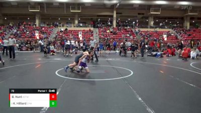 73 lbs Cons. Semi - Kyler Hilliard, CYWC vs Bashtyn Hunt, Ark City Takedown Wrestling Cl