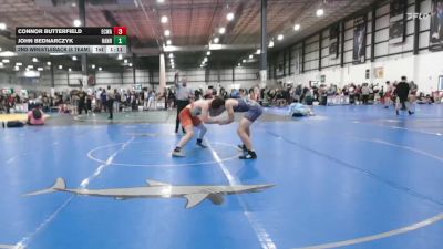 157 lbs 2nd Wrestleback (8 Team) - John Bednarczyk, HANOVER HAWKEYE vs Connor Butterfield, EASTERN CAROLINA WRESTLING ACADEMY