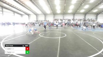 46 lbs Semifinal - Isaiah Lopez, Black Fox Wrestling Academy vs Tillman Taylor, Desert Dogs WC