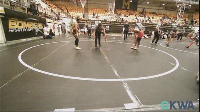 90-100 lbs Rr Rnd 4 - Harbor Lemons, Duncan Demon Wrestling vs Kane Radford, Harrah Little League Wrestling