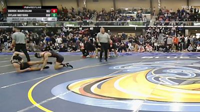 132 lbs Round Of 16 - Derek Marcolini, Milford MA vs Dylan Meyers, Ridgefield