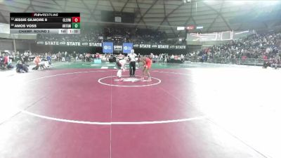 Boys 2A 175 lbs Champ. Round 2 - Jessie Gilmore II, Cleveland vs Amos Voss, Orting