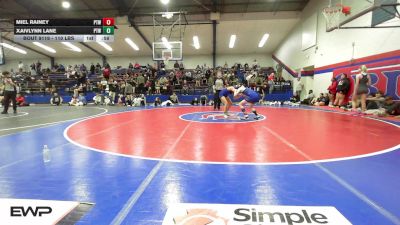 110 lbs Consolation - Miel Rainey, Pryor Tigers Wrestling vs Xaivlynn Lane, Pryor Tigers Wrestling