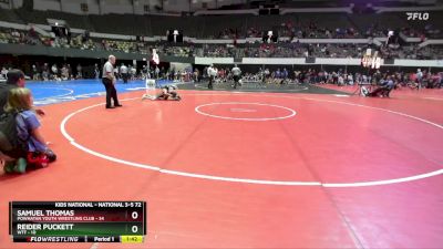 National 3-5 72 Champ. Round 1 - Reider Puckett, WTF vs Samuel Thomas, Powhatan Youth Wrestling Club