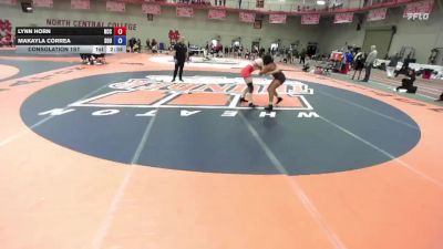 138 A Consolation 1st - Lynn Horn, North Central (IL) vs Makayla Correa, Southern Oregon University