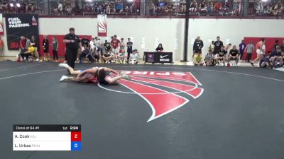 79 kg Consi Of 64 #1 - Alec Cook, Hilltopper Wrestling Club vs Lance Urbas, Pennsylvania RTC