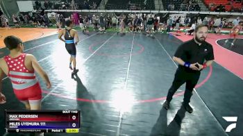 130 lbs Quarterfinal - Max Pedersen, Oregon vs Miles Uyemura 111, Hawaii