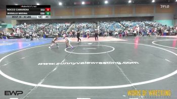 40 lbs 2nd Place - Rocco Camarena, SoCal Hammers vs Jesselle Medina, Red Star Wrestling Academy