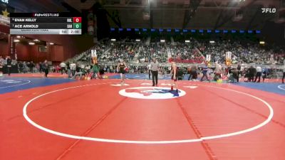 2A-106 lbs Quarterfinal - Ace Arnold, Saratoga vs Evan Kelly, Hulett