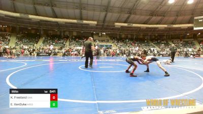 85 lbs Consi Of 8 #1 - Kashta Freeland, The Glasgow Wrestling Academy vs Ethan VanDyke, Ares Wrestling Club