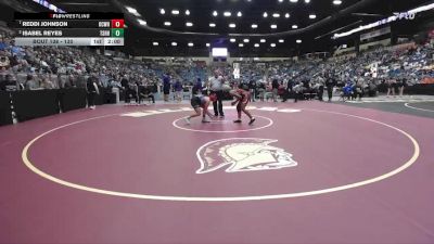 130 lbs Quarterfinal - Reddi Johnson, Kansas City - Washington HS vs Isabel Reyes, Tecumseh - Shawnee Heights HS