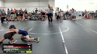 56 lbs Quarterfinal - Kyle Savage, Scanlan Wrestling Academy vs Jameson Costello, Unattached