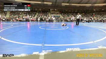 70 lbs Round Of 64 - Braiden Baldwin, Moen Wrestling Academy vs Brodey Green, Thoroughbred Wrestling Academy