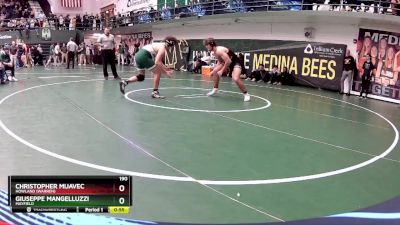 190 lbs Cons. Round 2 - Giuseppe Mangelluzzi, Mayfield vs Christopher Mijavec, Howland (Warren)