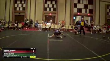 96 lbs Finals (8 Team) - Ross Davis, Elite Wrestling Black vs Marie Sharp, Dark Angels