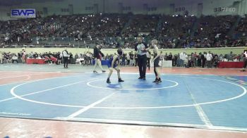 80 lbs Round Of 64 - Tucker Bryson, Team Choctaw vs Sawyer Hawkins, Southmoore SaberCats Wrestling