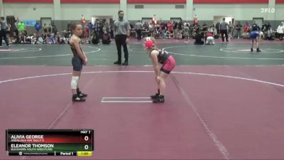 60 lbs Round 2 - Eleanor Thomson, Buckhorn Youth Wrestling vs Alivia George, Andalusia Mat Bully`s