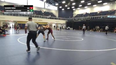 157 lbs Cons. Round 2 - Anthony Marquez, Santa Ana College vs Vicente Tizoc, Victor Valley College