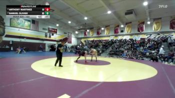 120 lbs 3rd Place Match - Anthony Martinez, Paloma Valley vs Samuel Olivier, Notre Dame (Riverside)
