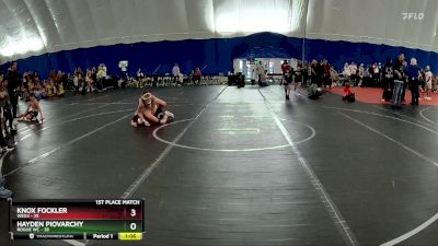 130 lbs Finals (2 Team) - Knox Fockler, WEG3 vs Hayden Piovarchy, Rogue WC