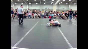 130 lbs Round 4 (10 Team) - Ian Mathuse, River City Wrestling vs Dennis Barker, Hanover Hawkeye