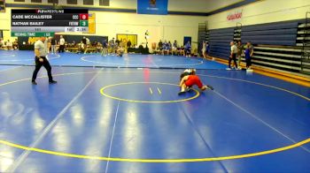 141 lbs Round 1 (6 Team) - Cade McCallister, Clackamas Community College vs Nathan Bailey, Fort Hays Tech Northwest