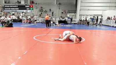 126 lbs Rr Rnd 2 - Ethan Michaels, Triumph Blue - HSB vs Jaccob Smeltzer, Botetourt Training Center - HSB